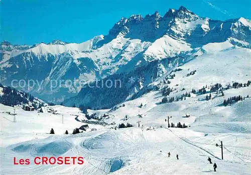 Les Crosets Station d hiver Val d Illiez Dents du Midi Wintersportplatz Alpen Kat. Les Crosets