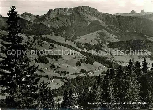 Rochers de Naye et Tours d Ai vus des Pleiades Kat. Rochers de Naye