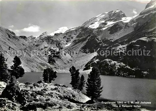 Engstlensee mit Jochpass Titlis und Reissend Nollen Gebirgspanorama Kat. Innertkirchen