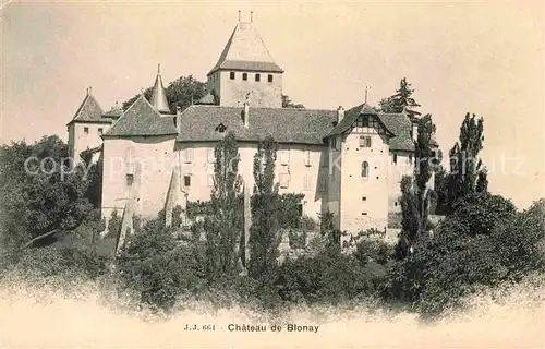Blonay Chateau Schloss Kat. Blonay