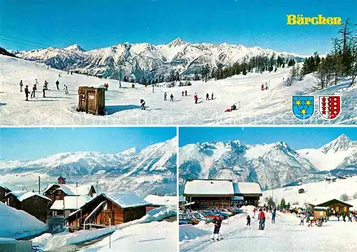 Buerchen mit Skigebiet Moosalm Kat. Buerchen