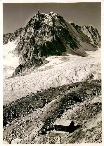 Cabane d Orny et le Portalet Gletscher Mont Blanc Gruppe Kat. Trient Valais