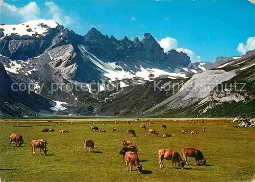 Flims Dorf Tschingelhoerner Segnespass Kat. Flims Dorf