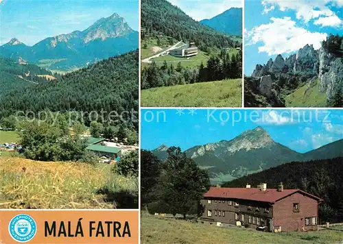 Mala Fatra Vratna dolina autokemping Restauracia Tiesnavy Chata Kleine Fatra Gebirgspanorama  Kat. Slowakische Republik