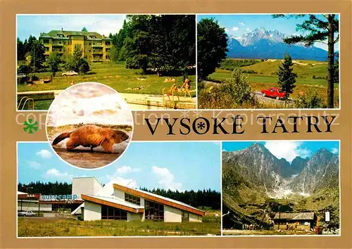Vysoke Tatry Tatranske Matliare Panorama Svist vrchovsky Eurocampo FICC Skalnata dolina Kat. Slowakische Republik