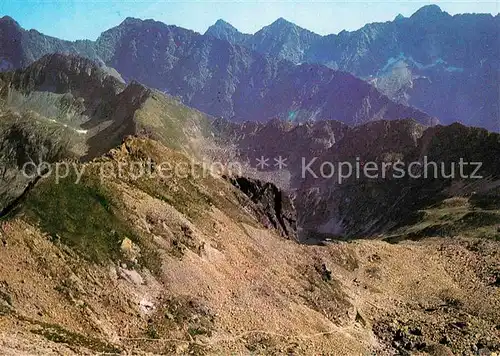 Tatry Wysokie Panorama Kat. Slowakische Republik