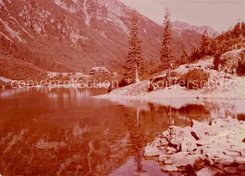 Tatry Zachodnie Morsie Oko schronisko PTTK Kat. Slowakische Republik