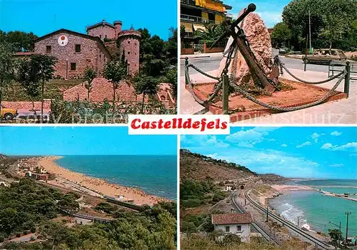 Castelldefels Teilansichten Strand Kat. Costa Brava