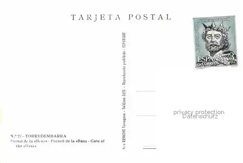 Torredembarra Portal de la Basa Kat. Tarragones