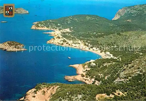 San Telmo Andraitx Vista aerea al fondo Isla Dragonera Kat. Spanien