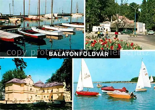 Balatonfoeldvar Hafen Teilansichten Kat. Ungarn