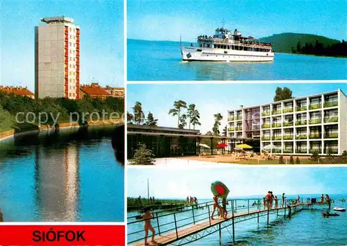 Siofok Teilansichten Fahrgastschiff Hotel Kat. Siofok