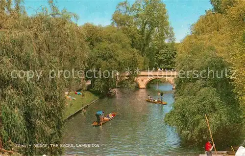 Cambridge Cambridgeshire Trinity Bridge Backs 