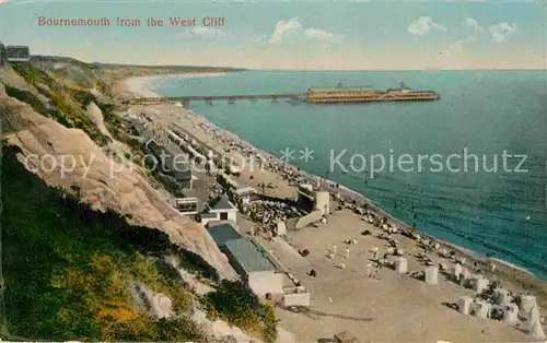 Bournemouth UK West Cliff Kat. Bournemouth