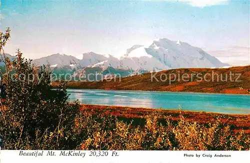 Mount McKinley Alaska Wonder Lake in Autumn Kat. 