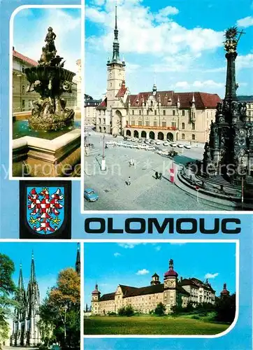 Olomouc Kasna Tritonu Namesti Miru Dom Hradisko Kat. Olomouc