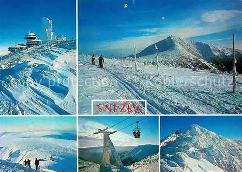 Snezka Schneekoppe Krkonose Skigebiet