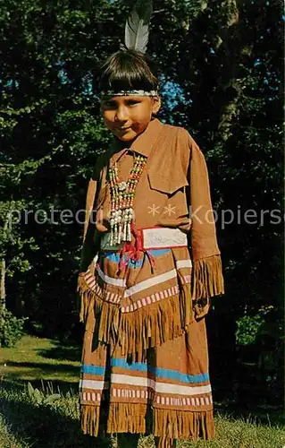 Indianer Native American Chippewa Indian Girl Bi Taw  Kat. Regionales