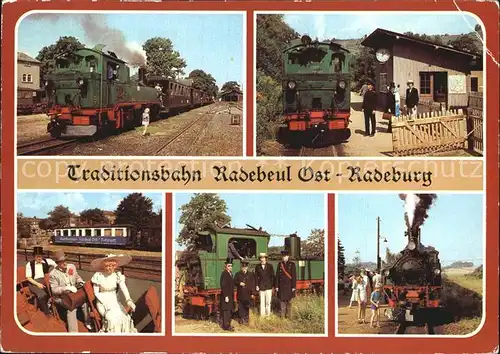 Lokomotive Traditionsbahn Radebeul Ost Radeburg Friedewald Zugpersonal Kat. Eisenbahn