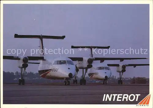 Flugzeuge Zivil Interot Airways Boeing DHC 8 100 Kat. Airplanes Avions