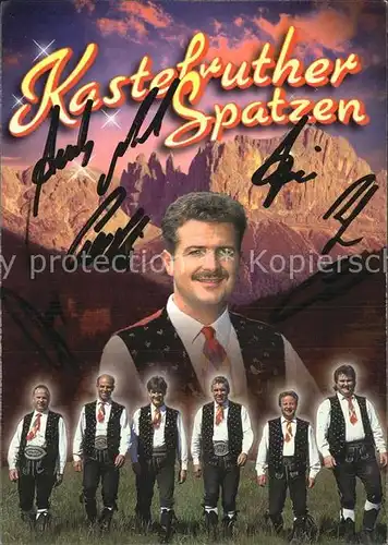 Saenger Band Kastelruther Spatzen Autogramme  Kat. Musik