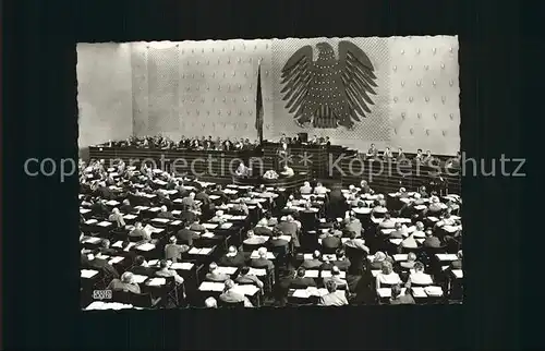 Politik Plenarsaal Bundestag  Kat. Politik