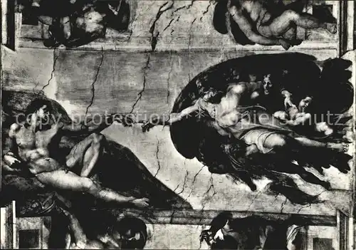 Michelangelo La Creazione dell uomo Cappella Sistina Citta del Vaticano Kat. Persoenlichkeiten
