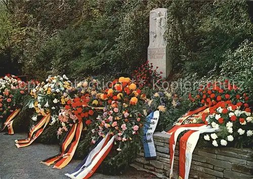 Tod Grab Konrad Adenauer Rhoendorf Waldfriedhof  Kat. Tod