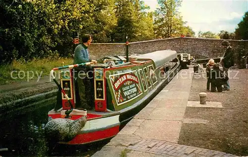 Boote Narrow Boat Ironbridge Lock Cassiobury Park Watford Grand Union Canal Kat. Schiffe