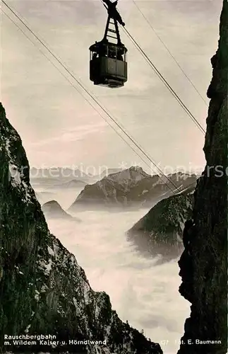 Seilbahn Rauschberg Wilder Kaiser Hoerndlwand  Kat. Bahnen