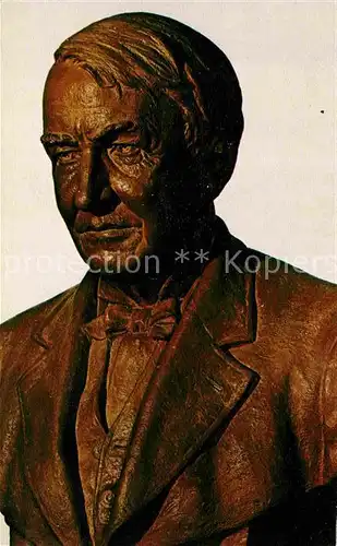 Skulpturen Bust of Thomas Alva Edison Florida  Kat. Skulpturen