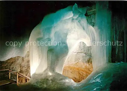 Hoehlen Caves Grottes Dachstein Rieseneishoehle Eingang Gralsburg Kat. Berge