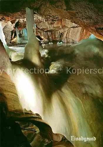 Hoehlen Caves Grottes Dachstein Rieseneishoehle Eisabgrund Tristandom  Kat. Berge