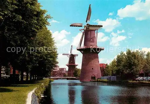 Windmuehle Schiedam Stellingmolen De Vrijheid Anno 1785 Kat. Gebaeude und Architektur