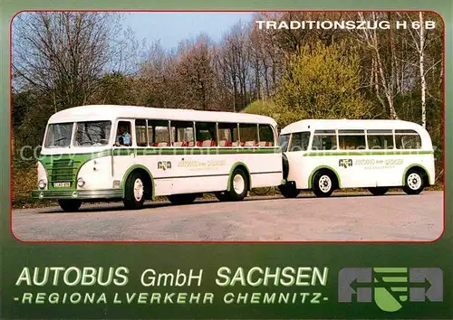 Autobus Omnibus Traditionszug H 6 B Regionalverkehr Chemnitz Kat. Autos