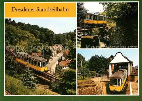 Eisenbahn Standseilbahn Dresden  Kat. Eisenbahn