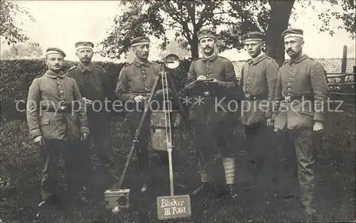 Militaria WK1 Gruppenfoto Scheinwerfer Regiment 102