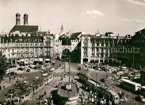 Strassenbahn Muenchen Karlsplatz Kat. Strassenbahn
