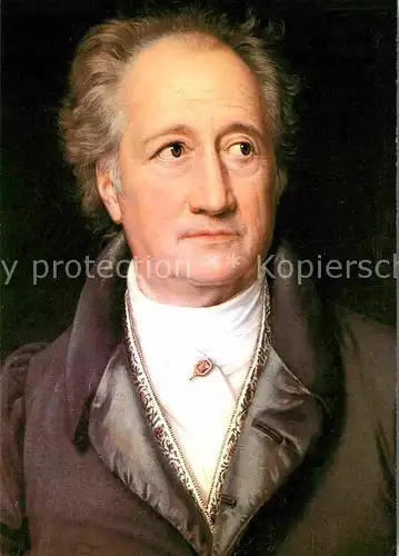 Goethe Johann Wolfgang von Kuenstler Josef Stieler Weimar Goethemuseum  Kat. Dichter