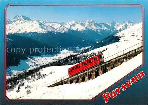 Zahnradbahn Davos Parsenn Bahn Aelplihorn Tinzenhorn  Kat. Bergbahn
