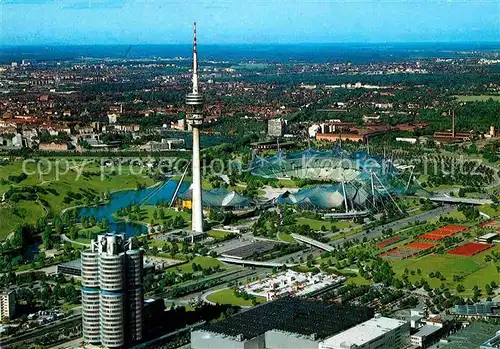 Olympia Muenchen Olympiagelaende BMW Hochhaus Olympiaturm  Kat. Sport