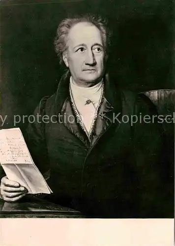 Goethe Johann Wolfgang von Gemaelde von Josef Stieler 1828 Weimar Goethe Museum  Kat. Dichter