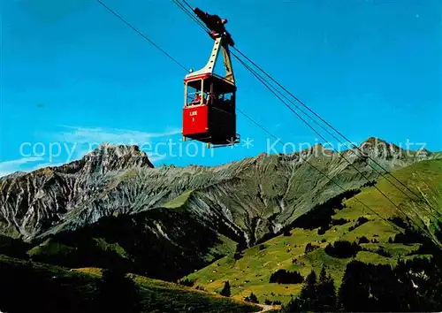 Seilbahn Elsigbach  Elsigenalp Frutigen Gsuer Dreimaennler Weisse Fluh  Kat. Bahnen