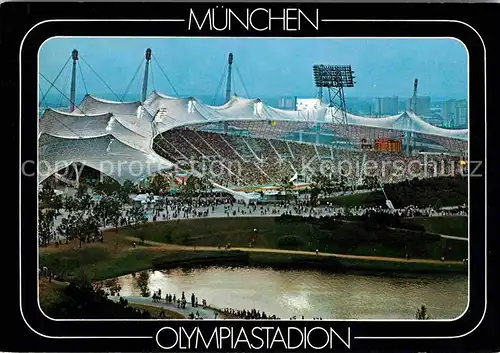Stadion Muenchen Olympiastadion Olympiasee  Kat. Sport