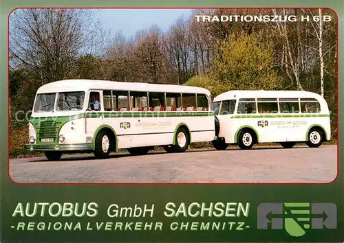Autobus Omnibus Traditionszug H 6 B Regionalverkehr Chemnitz Kat. Autos