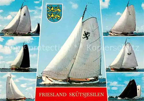 Segelboote Friesland Skutsjesilen  Kat. Schiffe