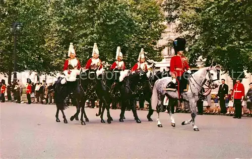 Leibgarde Wache Mounted Guards in the Mall London Kat. Polizei