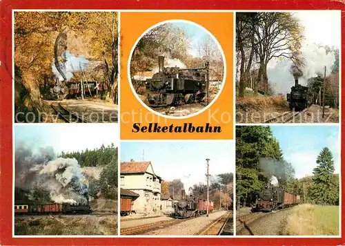 Lokomotive Selketalbahn Bahnhof Alexisbad Strassberg Gernrode Kat. Eisenbahn