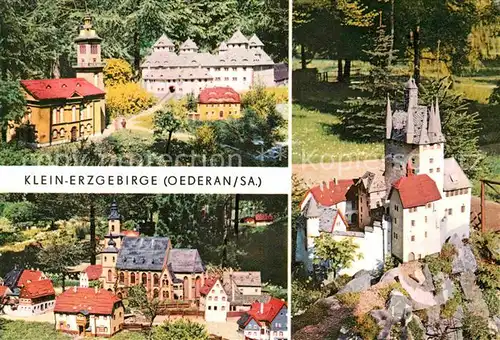 Miniatur Klein Erzgebirge Schloss und Kirche Augustusburg  Kat. Besonderheiten