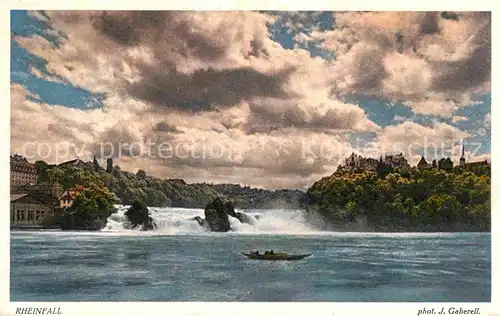 Foto Gaberell J. Nr. 10486 Rheinfall Neuhausen  Kat. Fotografie